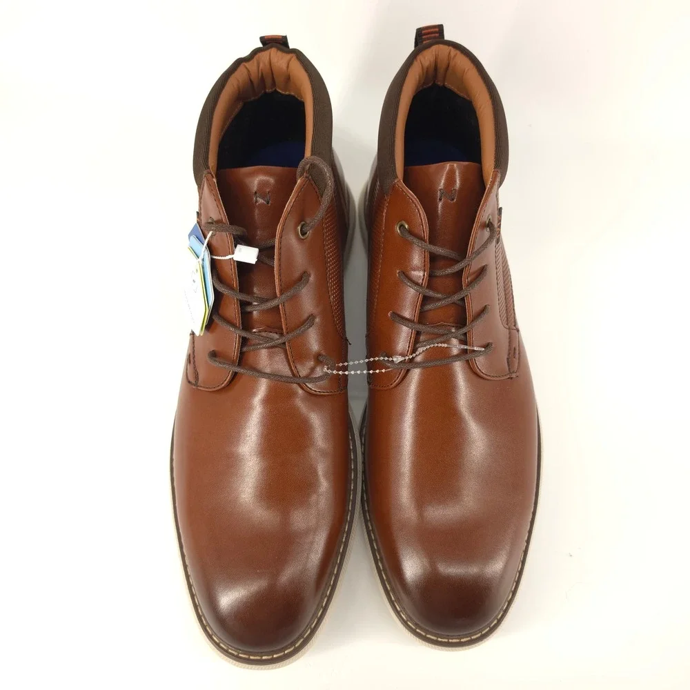 Nunn Bush Mens Chase Chukka‎ Ankle Boots Brown Size 12 Lightweight Comfort NWOB